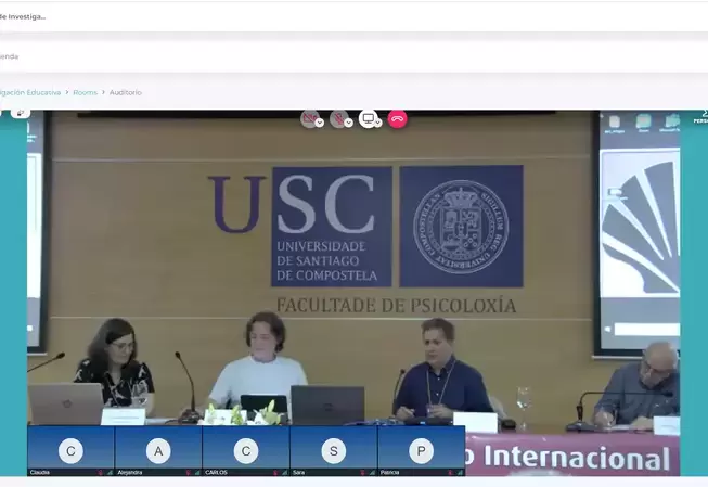 Live virtual conference of the University of Compostela